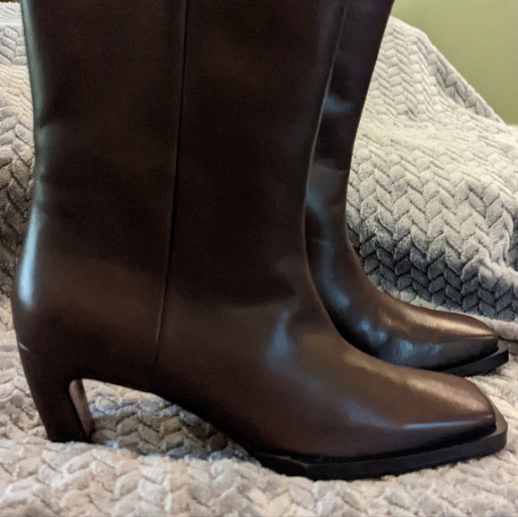 🆕New Frame Ankle Boots Size 37.5 haven't even been tried on! Dark Brown - Picture 2 of 12